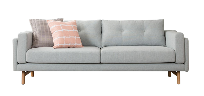 北欧-灰色沙发与化妆品的完美融合 打造简约自然的家居美学